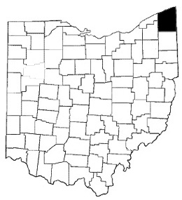 Ashtabula County map