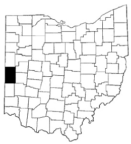 Darke County map
