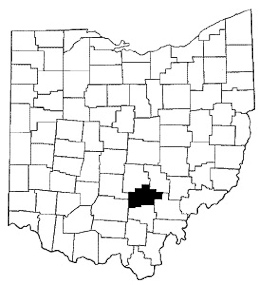 Hocking County map