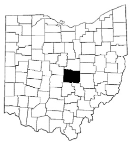 Licking County map