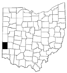 Preble County map