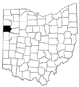 Van Wert County map