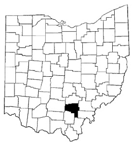 Vinton County map